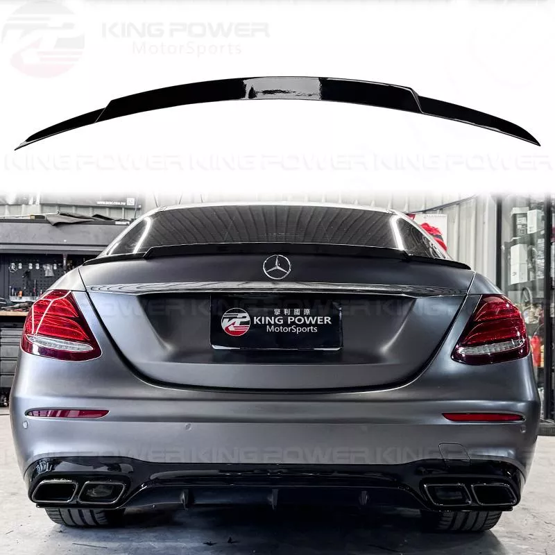 KP擎利國際 BENZ W213 E-Class 四門車專用 B款 亮黑 尾翼 鴨尾 小尾翼