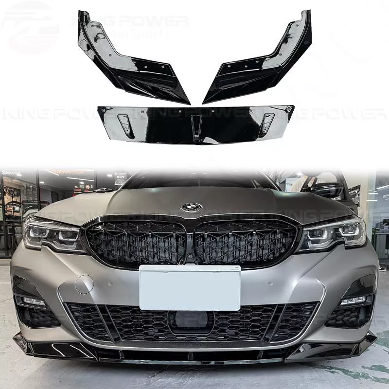 KP擎利國際 BMW G20 G21 小改前 VT款 前下巴 三件式 前擾流 亮黑