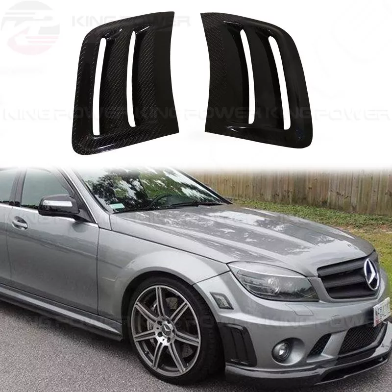 KP擎利國際 BENZ 賓士 W204 前期 正C63 碳纖維 保桿風口貼片