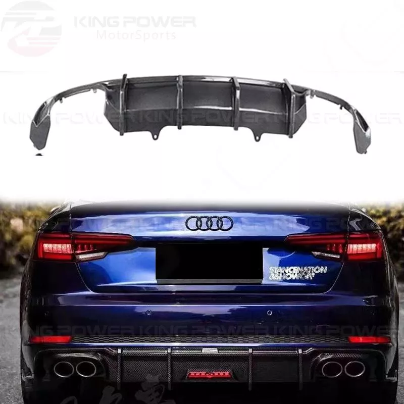 KP擎利國際 奧迪 AUDI A4 S4 B9 TAKD款 碳纖維 後下巴 後下