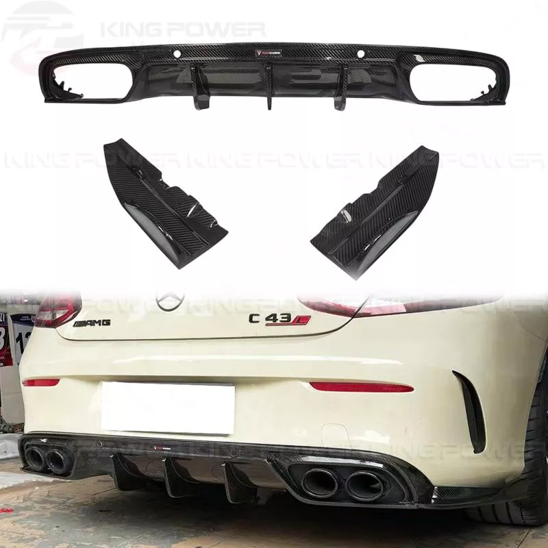 KP擎利國際 BENZ C205 T牌 碳纖維空力套件 側裙 前後下 前保風刀 後保風刀 前進氣口風刀