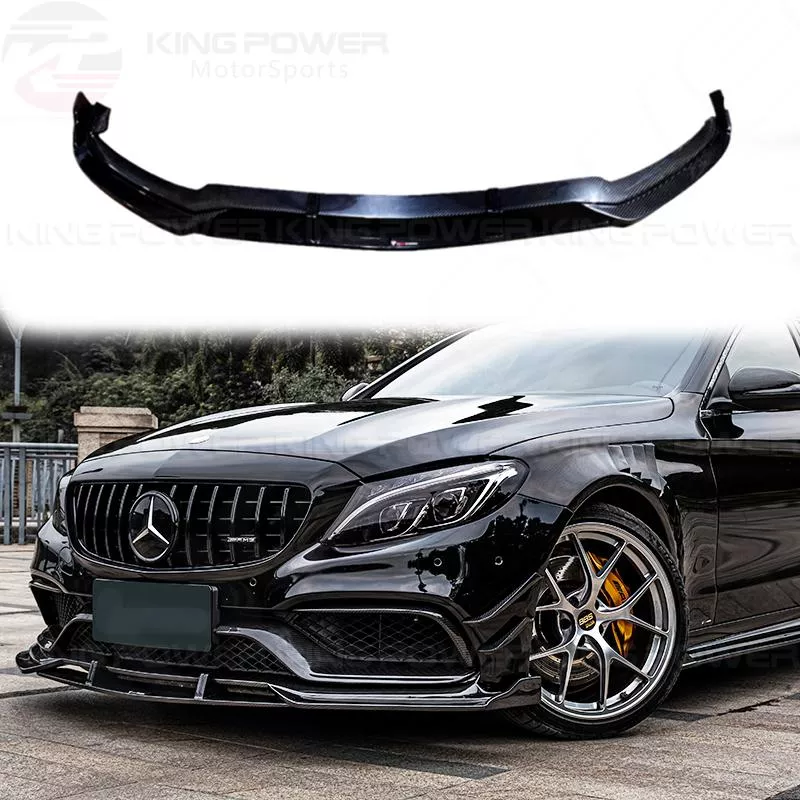 KP擎利國際 BENZ W205 正C63 碳纖維 T牌 前後下 側裙 尾翼 前保風刀 葉子板