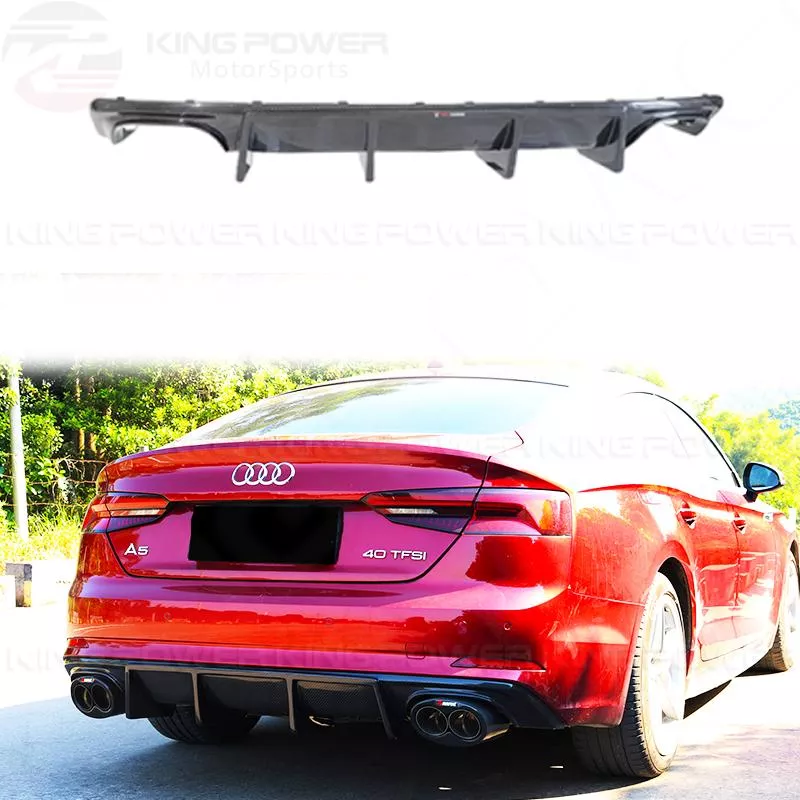 KP擎利國際 AUDI A5 S5 B9 TAKD款 碳纖維 後下巴 後下