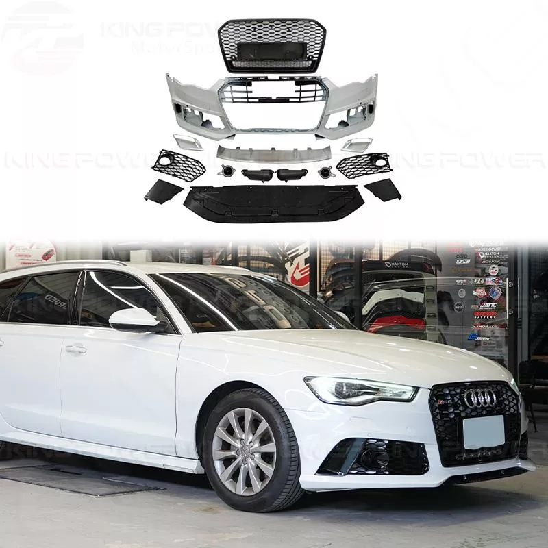 KP擎利國際 Audi A6 S6 C7 升級 RS6 前保 大包 外觀套件