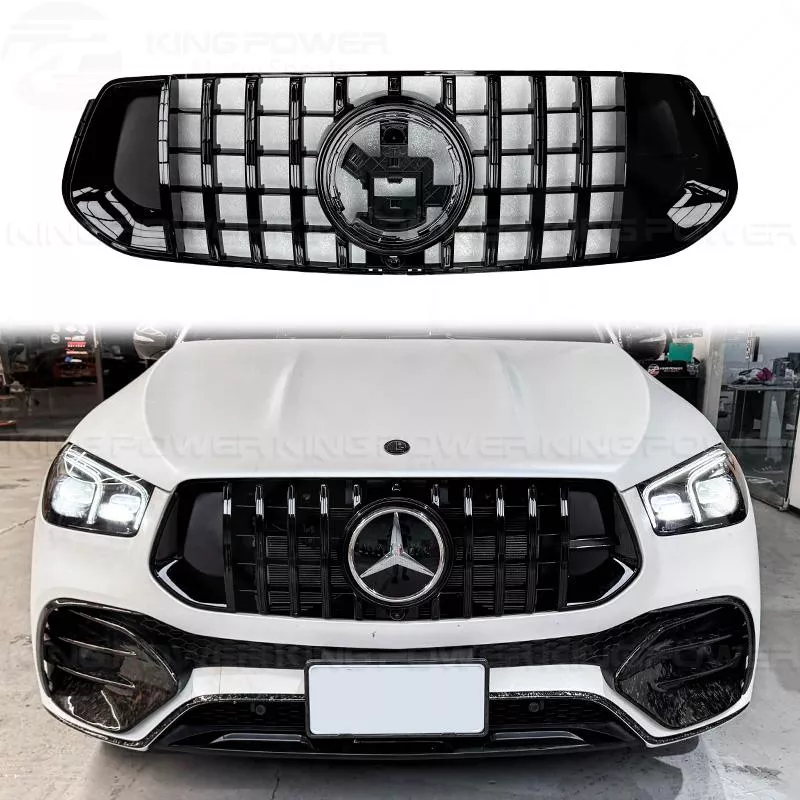 KP擎利國際 BENZ 19+ GLE W167 C167 前期 AMG車型用 GT火箭款 直瀑式 水箱罩 黑色 中網