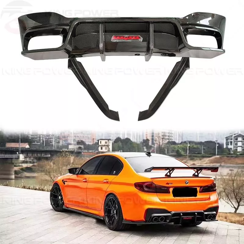 KP擎利國際 BMW F90 M5 TAKD款 碳纖維 後下巴+包角 後唇