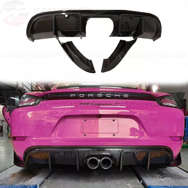KP擎利國際 保時捷 Porsche 982 718 Cayman TAKD 乾碳纖維 後唇 後下巴