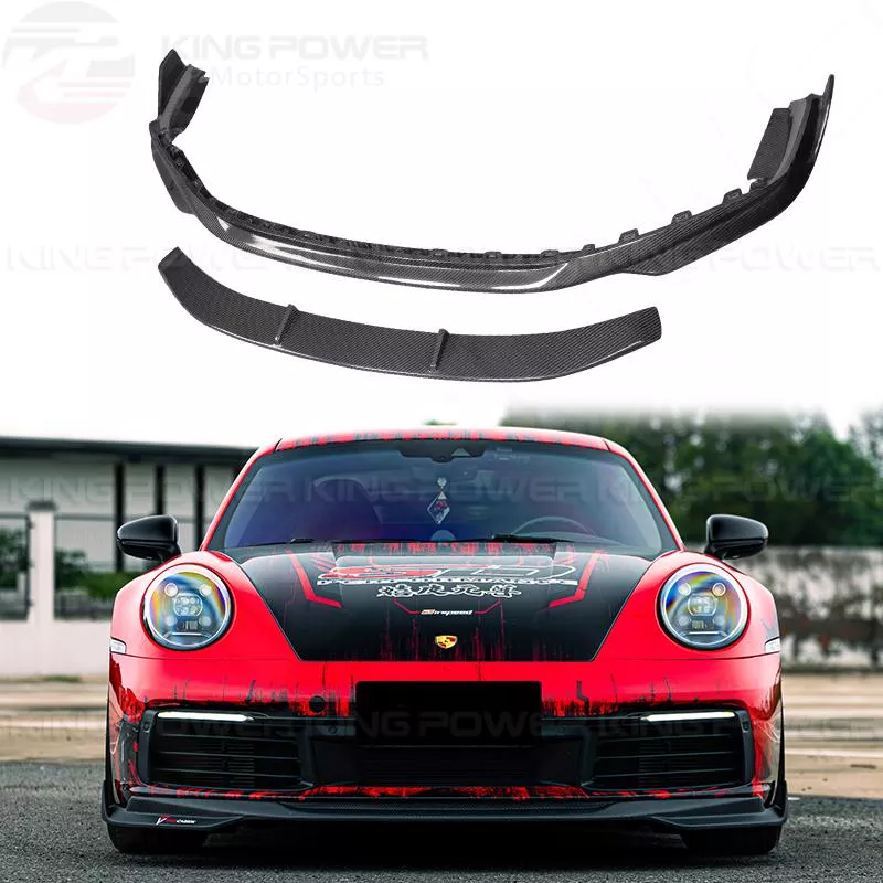 KP擎利國際 保時捷 Porsche 911 992 TAKD 乾碳纖維 前唇 前下巴