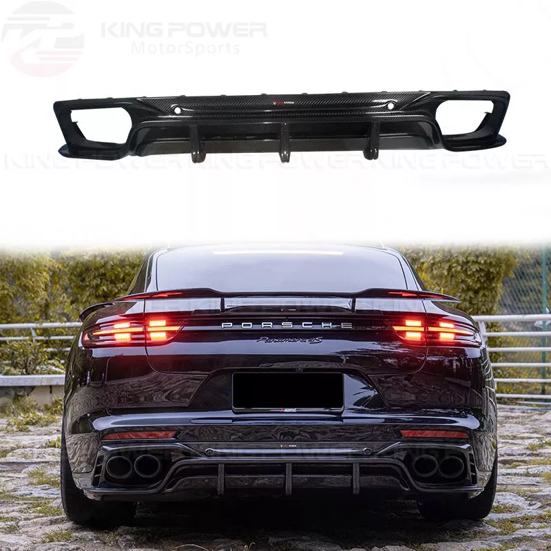KP擎利國際 Porsche 保時捷 Panamera 971 TAKD 碳纖維後下巴 卡夢後唇