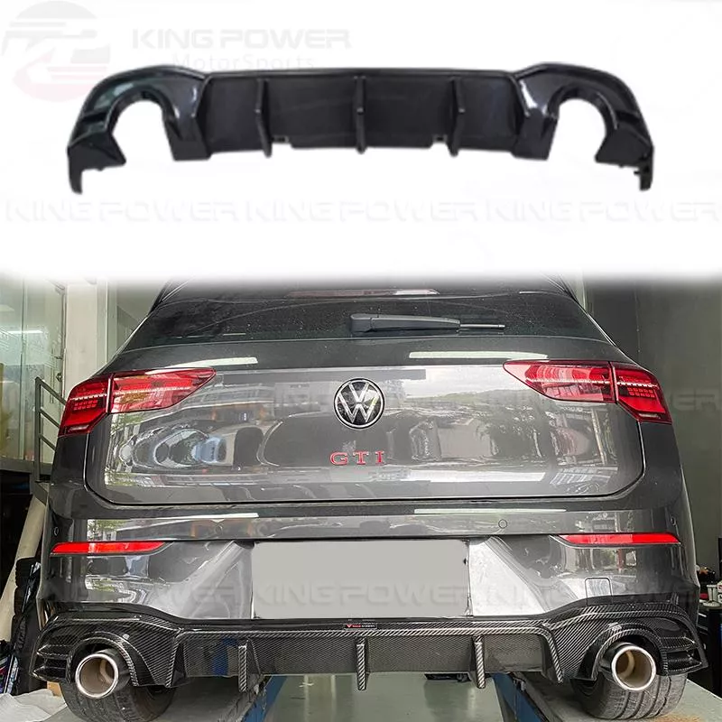 KP擎利國際 福斯 VW Golf GTI 第8代 TAKD A款 碳纖維 後下巴 後唇