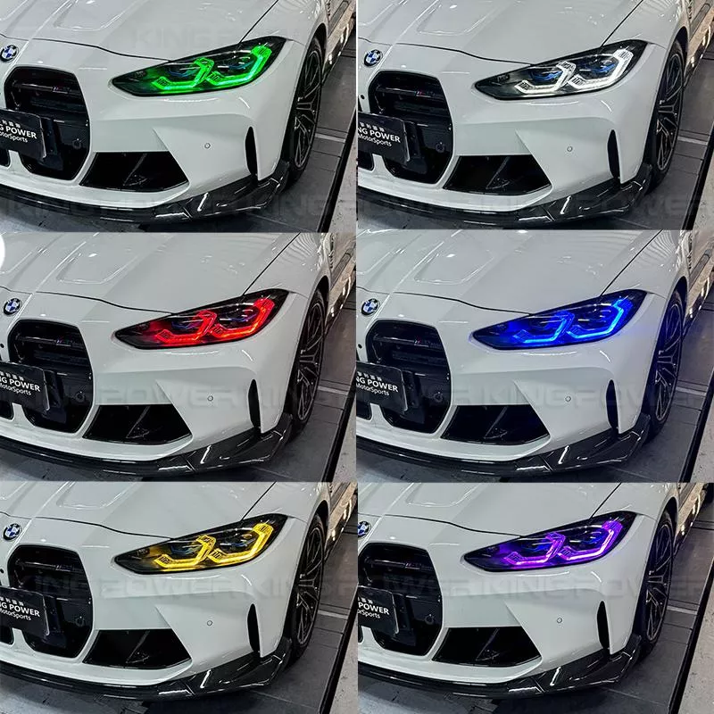 KP擎利國際 BMW M3 M4 G80 G81 G82 G83 黃金眼 檸檬色/七彩 日行燈 DRL 實體店面