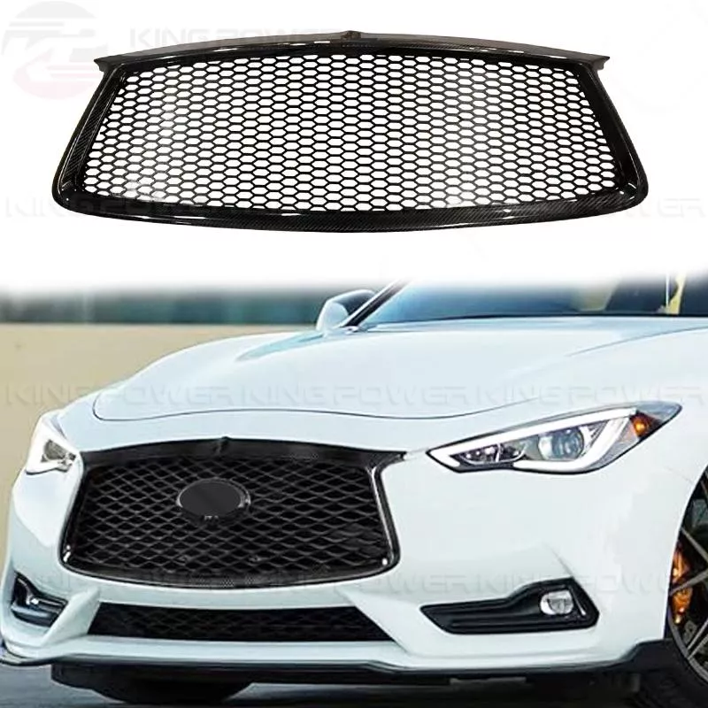 KP擎利國際 INFINITI Q60 碳纖維水箱罩 替換式 中網