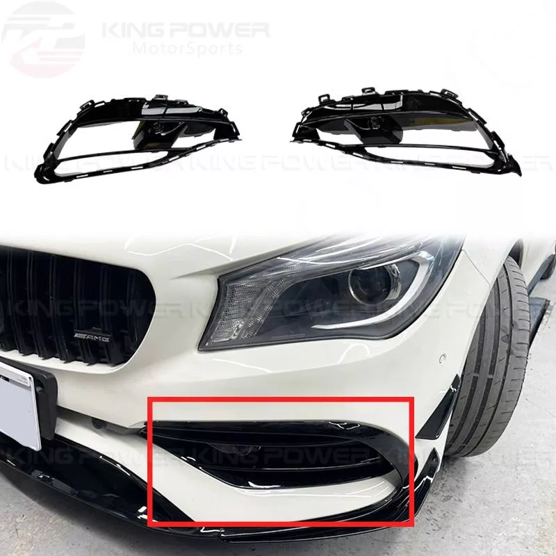 KP擎利國際 BENZ W117 CLA 升級45樣式 前風口進氣格柵 亮黑