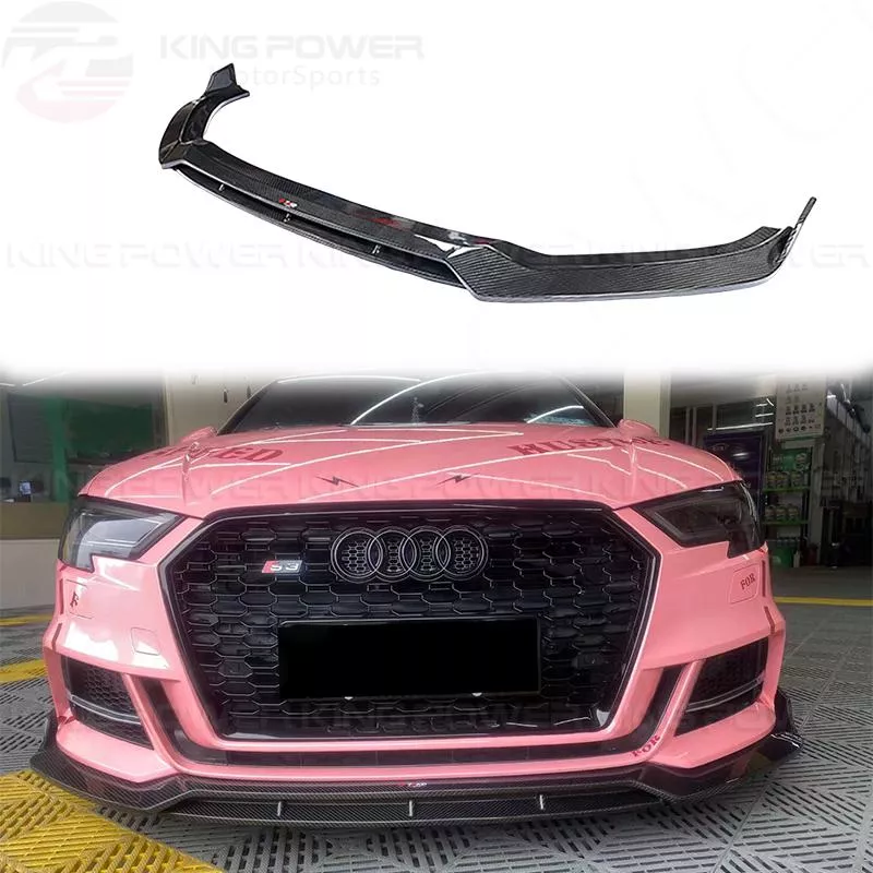 KP擎利國際 AUDI A3 S3 8V TAKD款 碳纖維 前下巴 前下 前唇