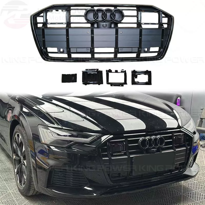 KP擎利國際 Audi A6 S6 C8 升級 RS6 水箱罩 中網 亮黑