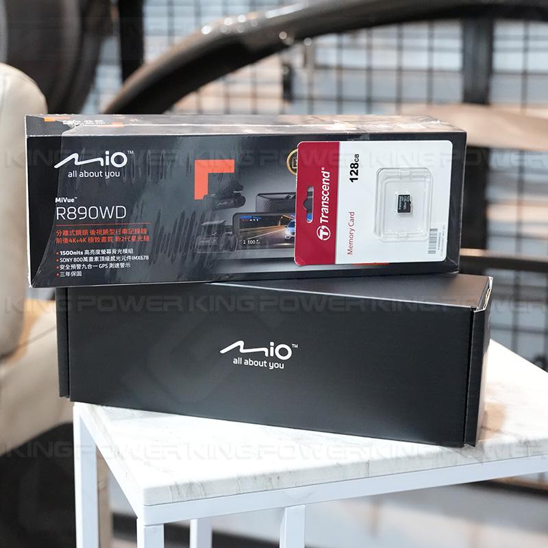 KP擎利國際 Mio R890WD 前後4K+4K 分離式鏡頭 後視鏡型行車記錄器 行車記記錄儀（送128GB記憶卡）