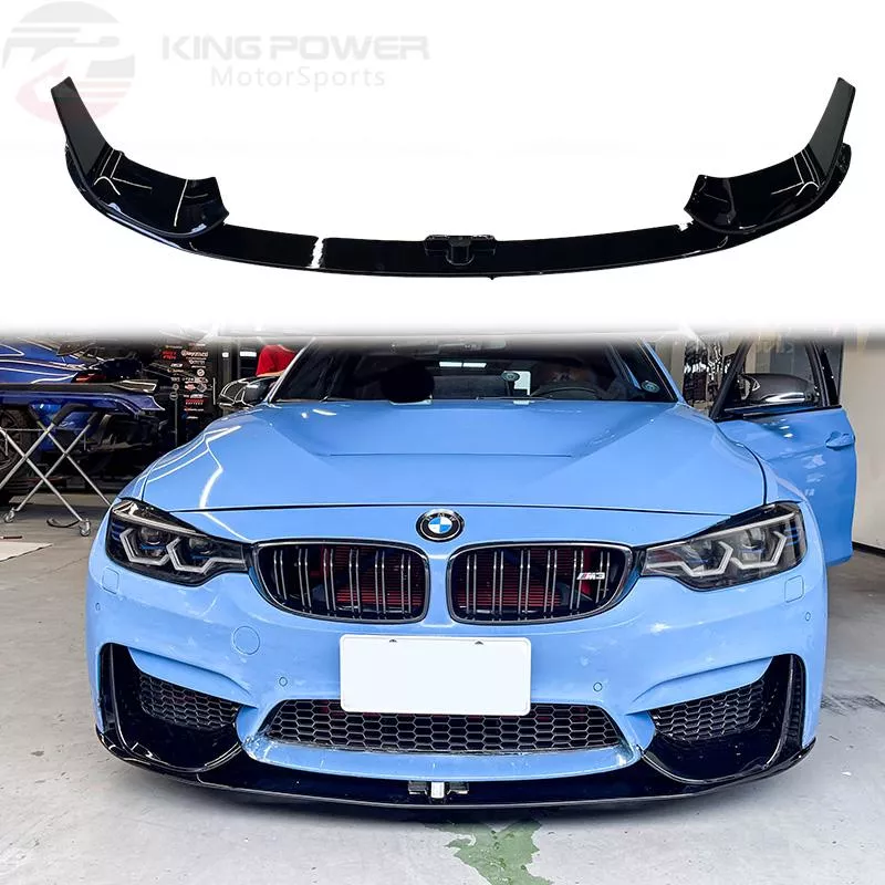 KP擎利國際 BMW F80 F82 F83 正M3/M4用 MP款 亮黑 三件式前下巴 前唇 下巴