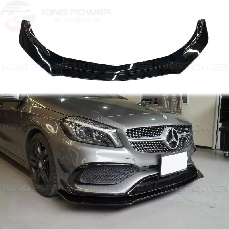 KP擎利國際 BENZ W176  後期 A45用 三件式 前下巴 亮黑 運動款 下巴 前擾流 實體店面 預約安裝