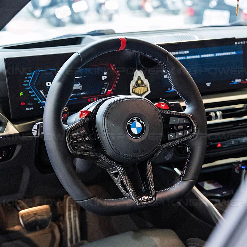 KP擎利國際 BMW G世代 M2 M3 M4 CS款 方向盤 碳纖維 全皮紅定位圈