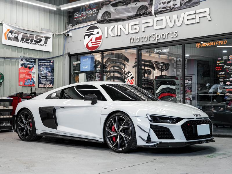 KP擎利國際 Audi R8 GT全車碳纖維套件 高品質碳纖維 乾碳 前下 前風刀 側裙 後下 後風刀 大尾翼