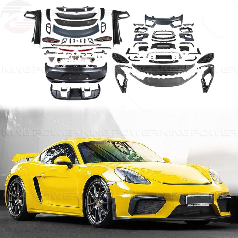 KP擎利國際 Porsche 保時捷 718 (981) 老改新982 GT4樣式 大包 前後保 後下巴 尾飾管 大尾翼