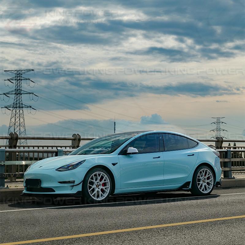 KP擎利國際 Tesla Model 3 小改前 VT款 特斯拉 亮黑 前下巴 後下巴 側裙 尾翼 前保風刀