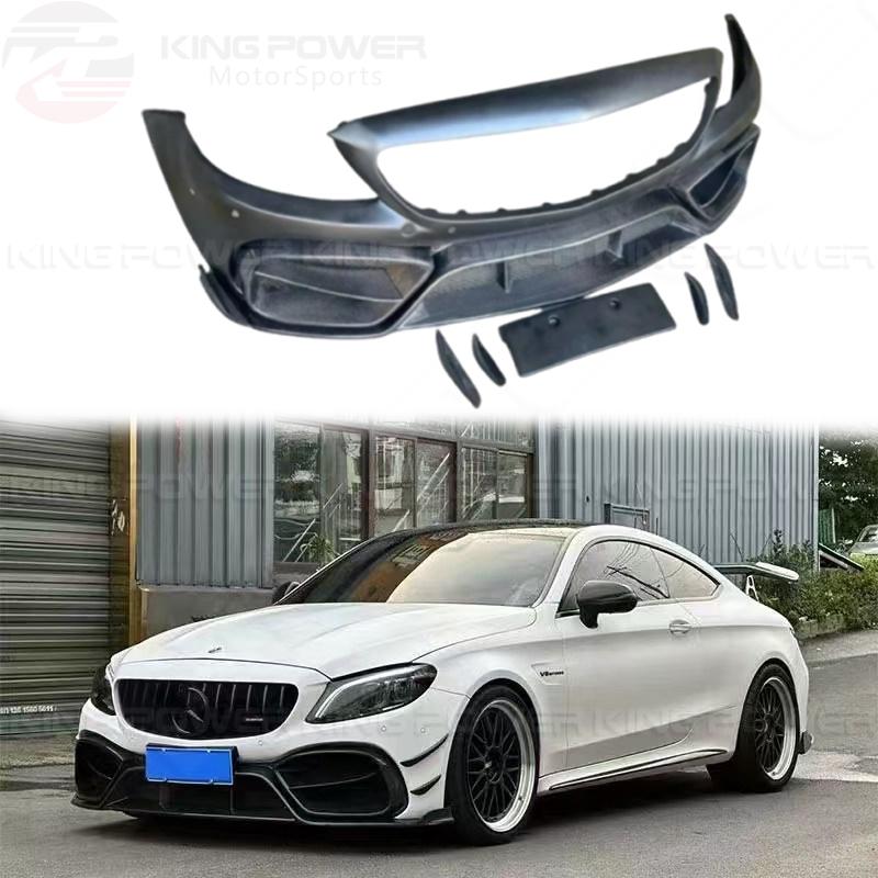 KP擎利國際 BENZ W205 S205 C205 C級 IMP款 半碳纖維 前保桿 後保桿 大包