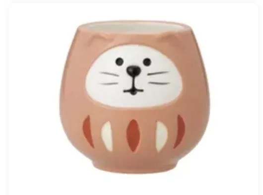 日本貓咪達摩馬克杯（有扶手）