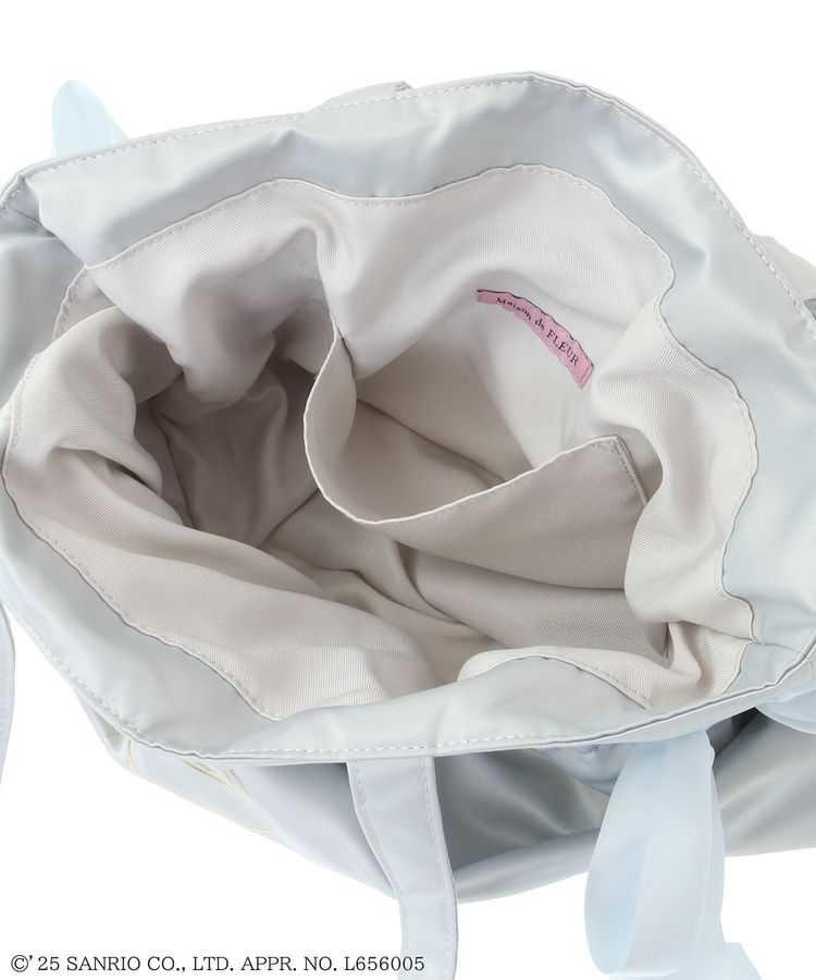 預購日本 Maison de FLEUR x 漢頓生日 雙緞帶緞面托特包