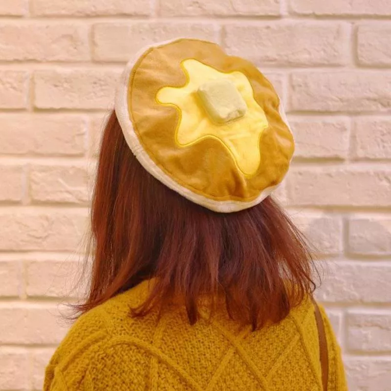 可愛鬆餅貝雷帽