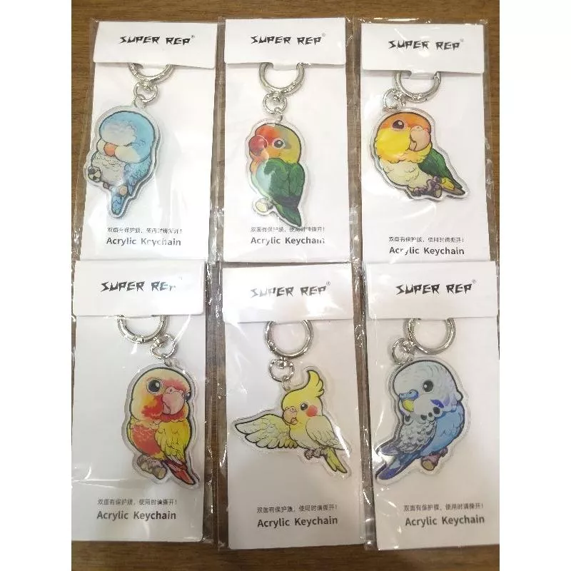 怪獸鑰匙圈 台灣代理 正版 第十一彈 第11彈  鳥 鸚鵡 虎皮鸚鵡 牡丹鸚鵡 小太陽鸚鵡 系列 現貨