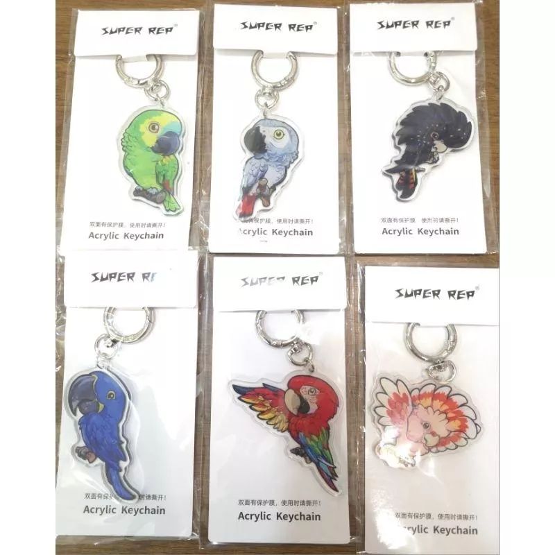 怪獸鑰匙圈 台灣代理 正版 第十彈 第10彈  鳥 鸚鵡 葵花鸚鵡 紅尾鳳頭鸚鵡 紅綠金剛鸚鵡 系列 現貨