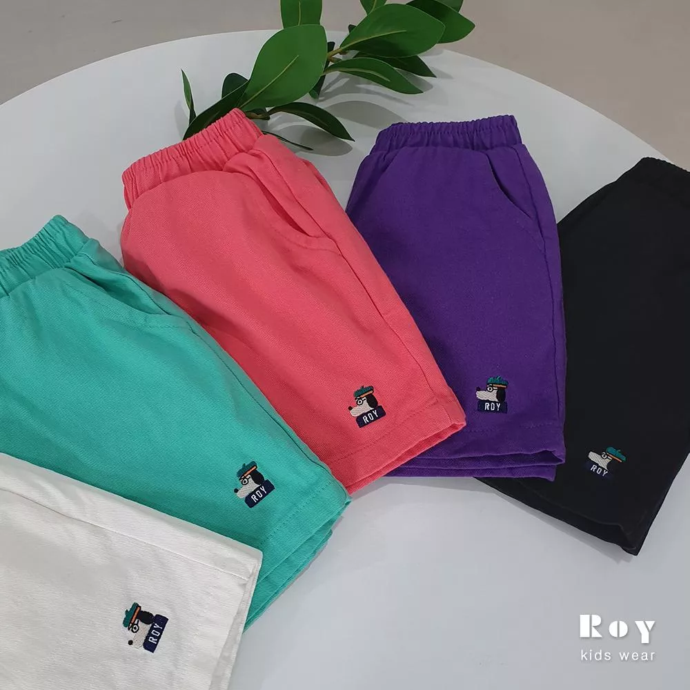 <韓製>刺繡狗狗水洗短褲／少量現貨