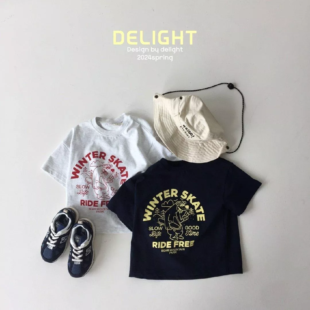 <韓製>滑雪熊上衣／親子／少量現貨