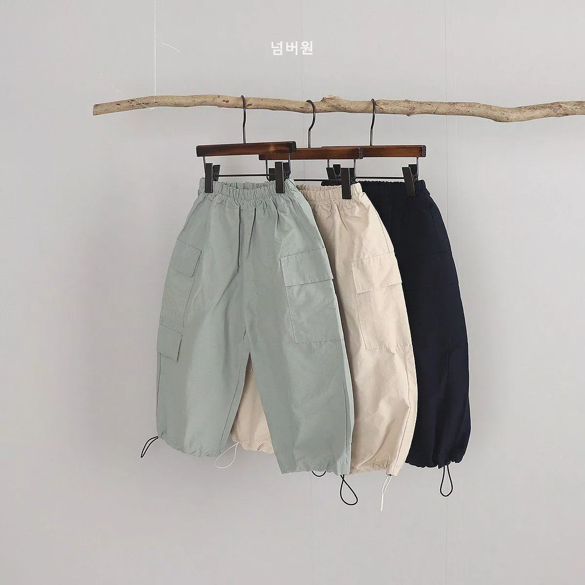 <韓製>束口降落傘褲／少量現貨