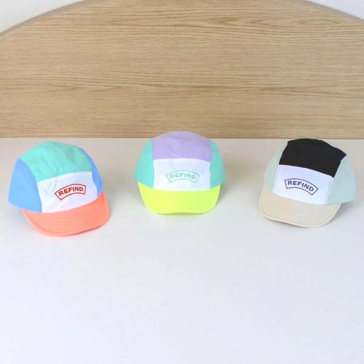 <韓製>螢光撞色露營帽／少量現貨