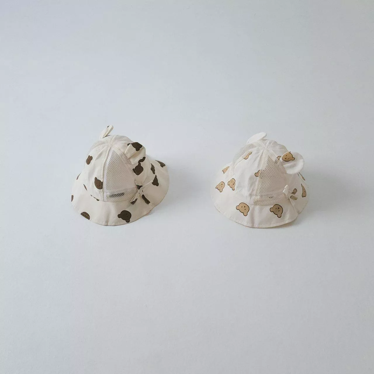 <韓製>小熊耳朵漁夫網帽-小寶款／少量現貨