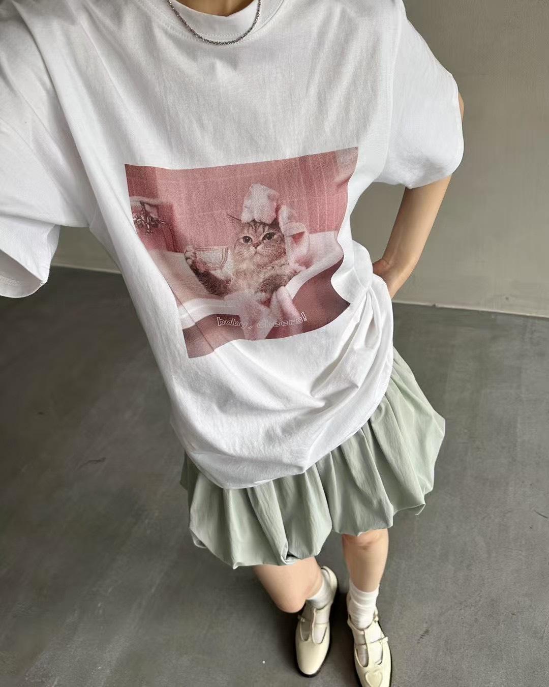 兩穿式平口上衣拼接花苞裙