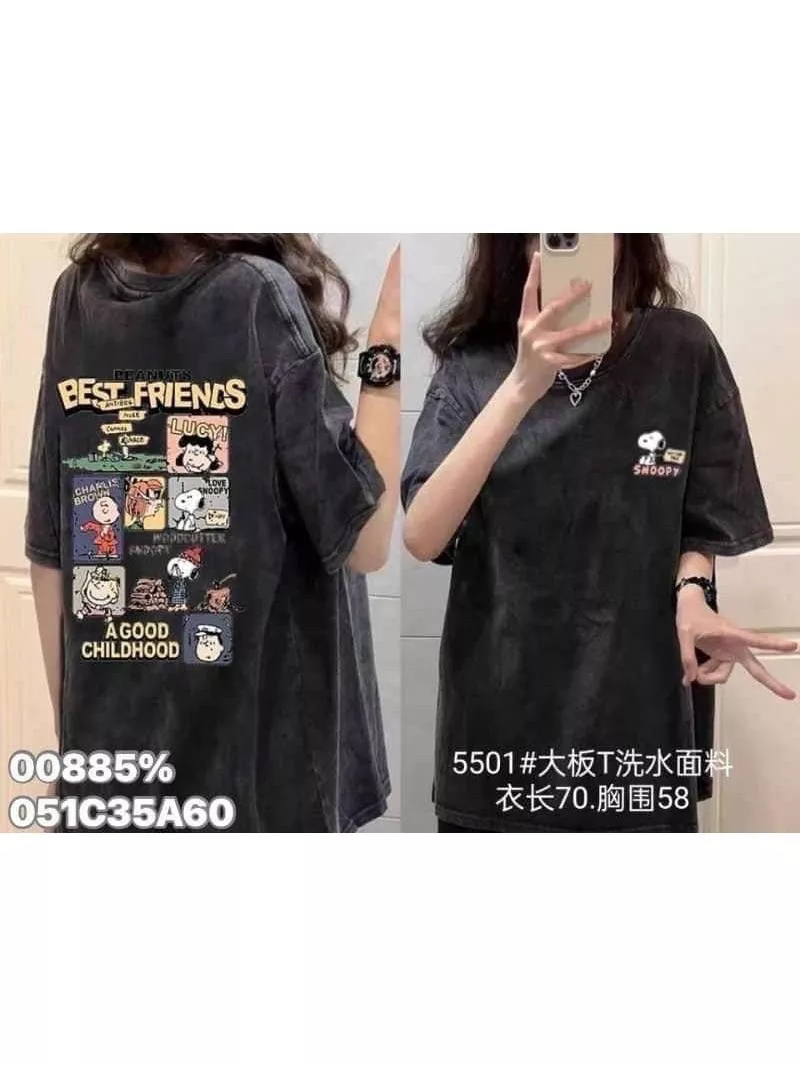 ♦️【M5501】史努比家族水洗T♦️