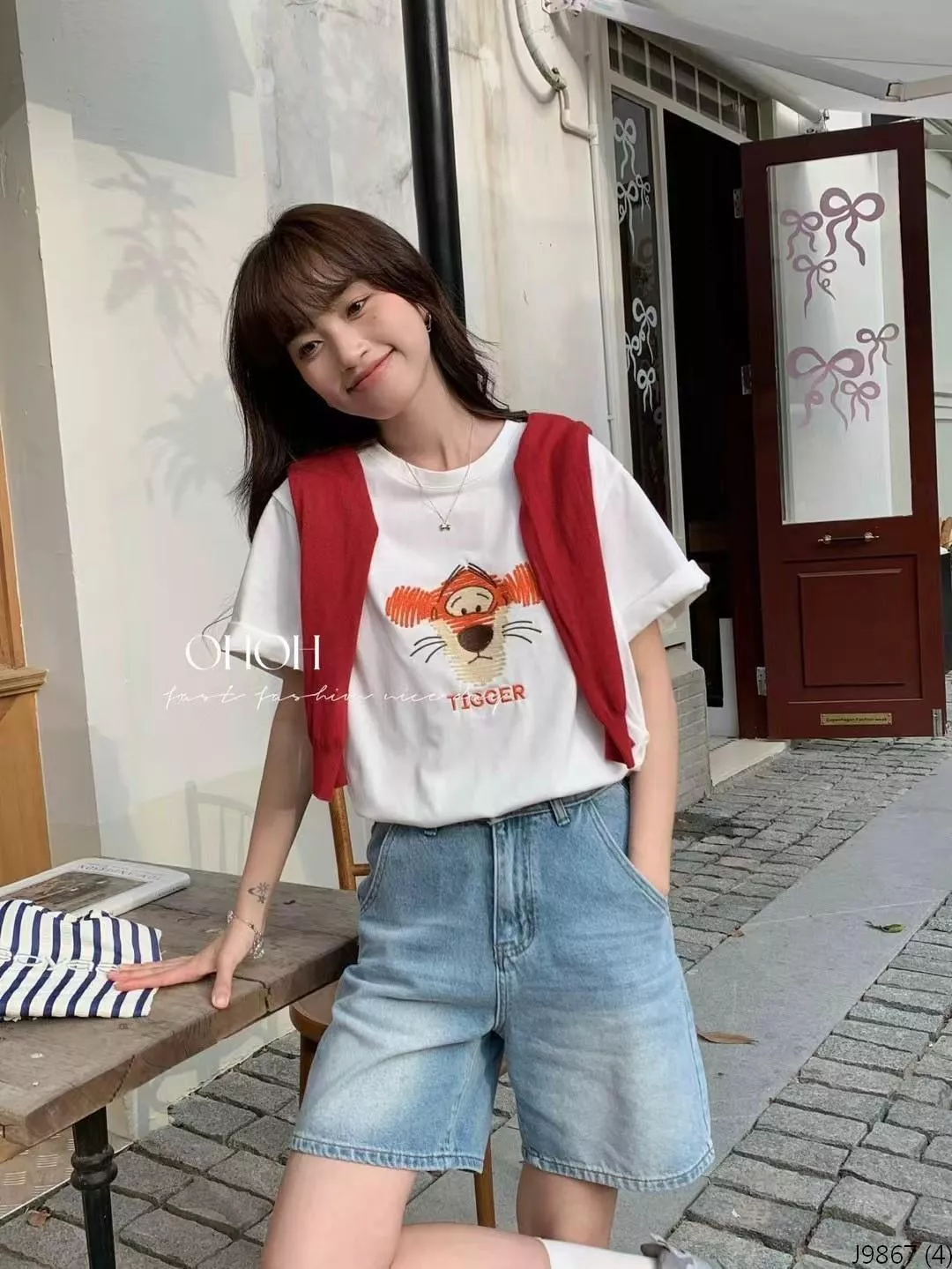 預購。♥🇰🇷超可愛立體電繡卡通 大頭T♥