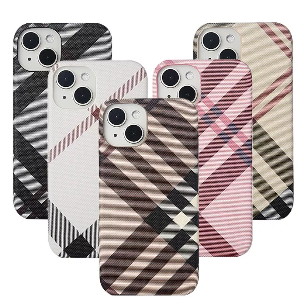 iPhone 11/12/13/14 全系列 英倫格紋氣質背蓋手機殼/保護殼