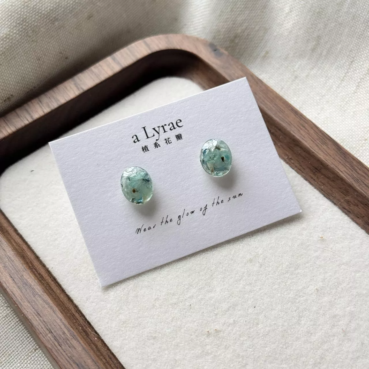 aLyrae手作飾品 | 極日系列 經典橢圓 耳針式 耳環 醫療鋼 綠野仙蹤