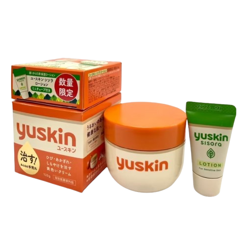 日本《YUSKIN 悠斯晶A 》乳霜護膚霜120g(附紫蘇水乳液12ml*1支)