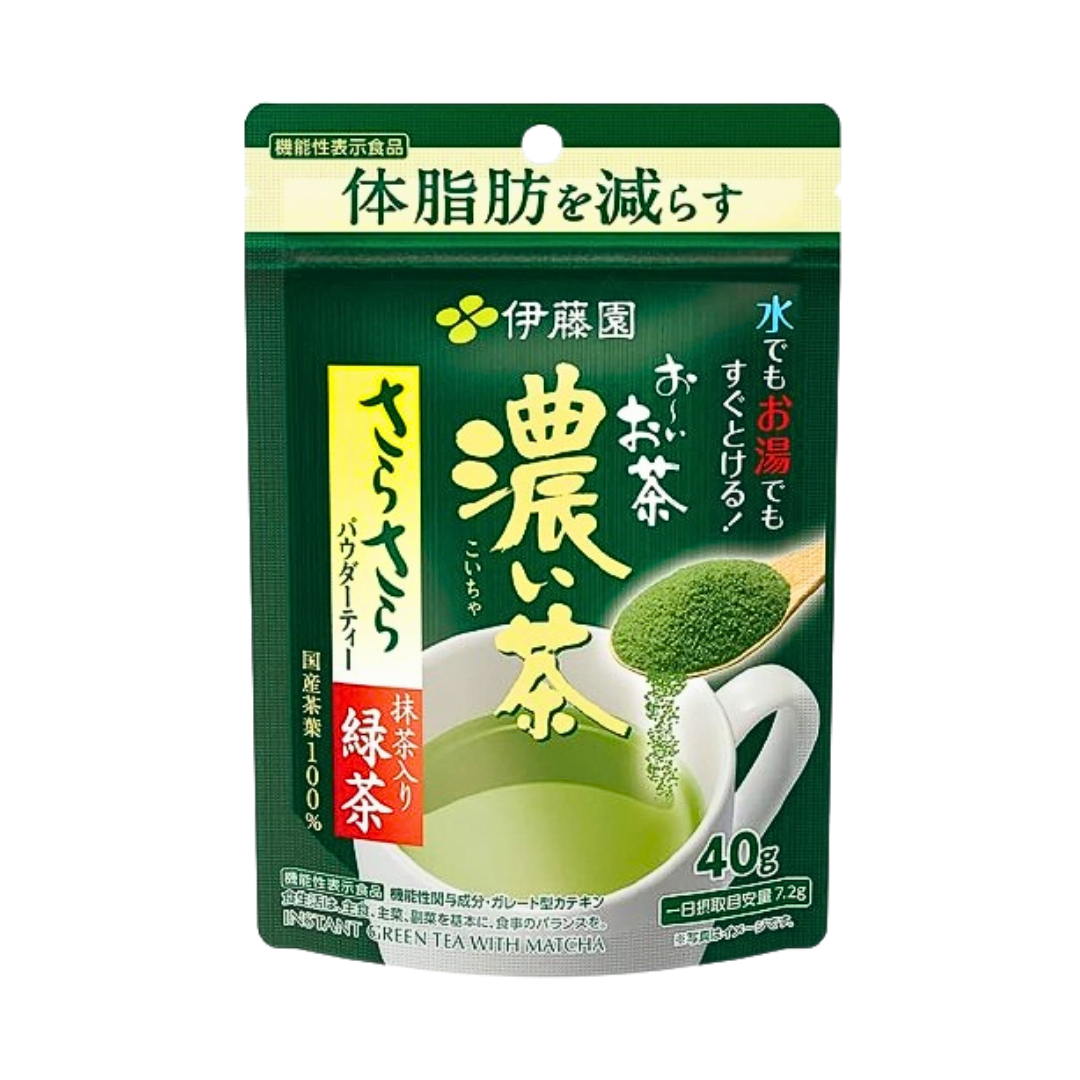 日本《伊藤園》100%日本茶 濃味抹茶綠茶粉 40g