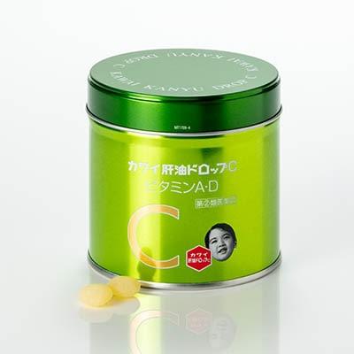 『代購』日本《河合製藥》KAWAI魚肝油軟糖 維他命C+AD 兒童青檸水果味 150粒 /罐