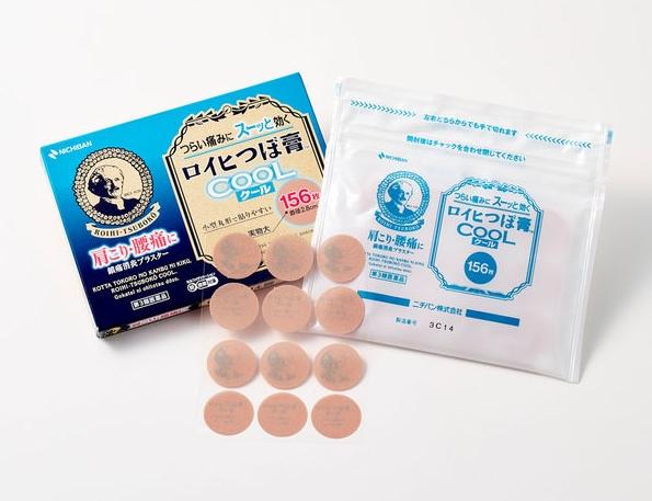 『代購』日本《NICHIBAN老爺爺》涼感舒緩貼布小判 156枚/盒