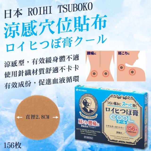 『代購』日本《NICHIBAN老爺爺》涼感舒緩貼布小判 156枚/盒
