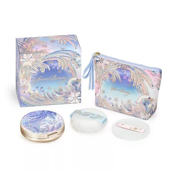 『代購』日本《資生堂  Snow beauty》2025限定Snow Beauty雪花心機蜜粉餅4件組
