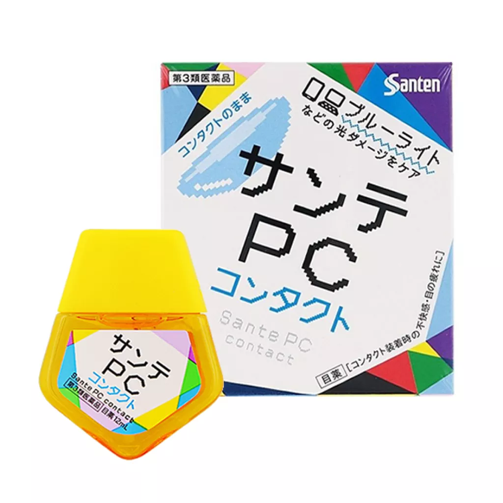 『代購』日本《參天 Santen》藍盾PC 防藍光 眼藥水 12ml (隱眼用)
