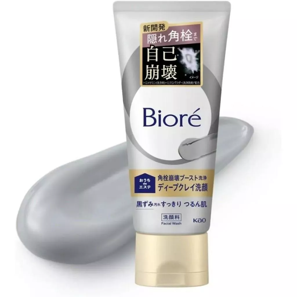 『代購』日本《Biore》ビオレ おうちdeエステ ディープクレイ洗顔 「隱藏角栓 自我崩解」 深層泥狀洗面乳 180g   (5/13收單)